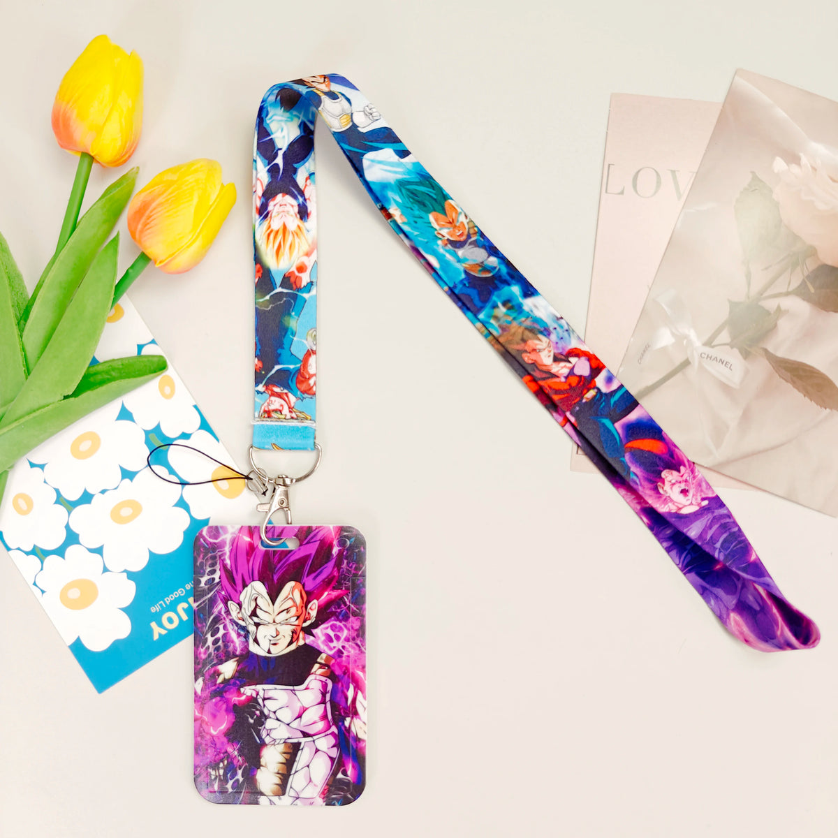 Wholesale Anime Movie Dragon Ball Lanyard Keys Neck Strap Card Badge Gym Key Chain Lanyard Key Holder DIY Hang Rope Keyrings