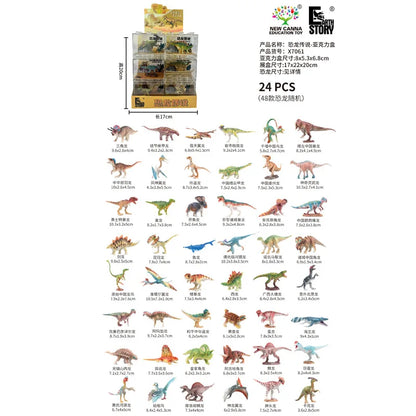 Dinosaur Legend Toy Model Mini Tyrannosaurus rex Triceratops Pterosaur Pufferhead Dragon Ornament