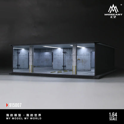 More Art 1:64 Underground Parking Garage Scene Model 07 ,Lighting Parking Lot Diorama For Display&Collection&Gift
