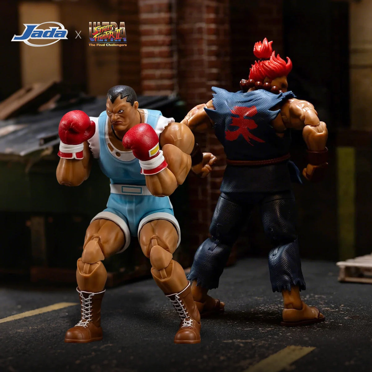 JADA Action Figure Street Fighter Collectible Figures: Akuma Balrog M.Bison Ken Guile Dhalsim ChunLi | Limited Edition ~15-17 CM
