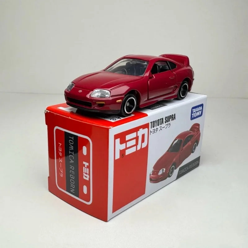 Takara Tomy Tomica Reborn Toyota Supra Alloy Diecast Car Model Red Replica Collectible Vehicle For Hobby Collection Display