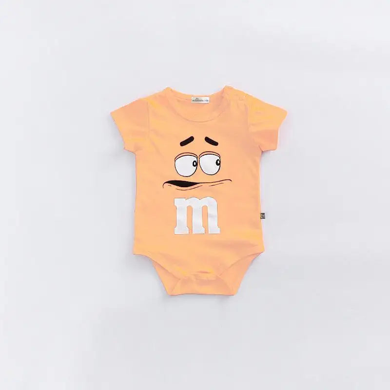 Cute Short Sleeve Rompers Newborn Clothing Solid Color Bodysuit Baby Boys Girls Thin Simple Onesies Fashion Summer Pajamas