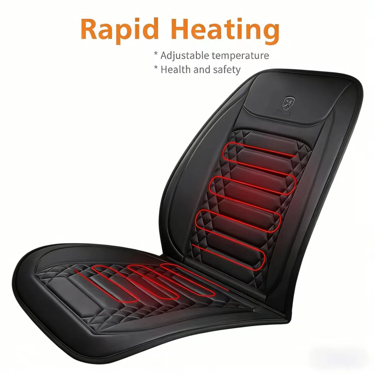 1/2pcs Winter Heated Car Seat Cover 12V Heating Warmer Car Seat Cushion Auto Universal Car Seat Protector Cloak Cover Pads Set