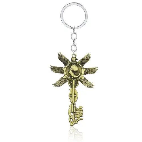Game Residents Evils 8 Village Sickle Keychain Daniela Bela Weapon Model Pendant Keyring For Boy Friend Cosplay Jewelry Gift