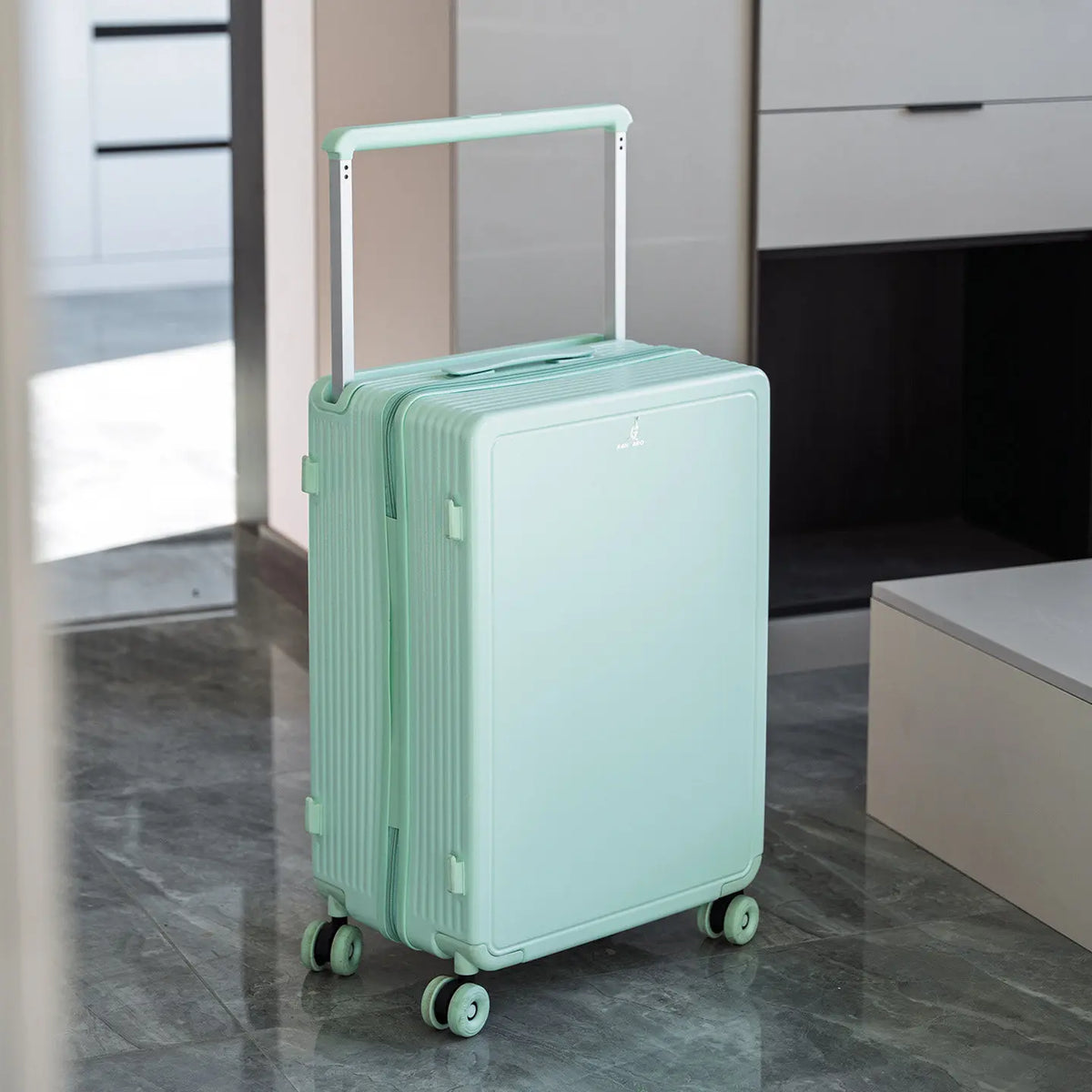 KLQDZMS Suitcase Women's Zipper Boarding Box Men's Aluminum Frame Trolley Case 20"24"26"28 Inch Large Capacity Travel Luggage