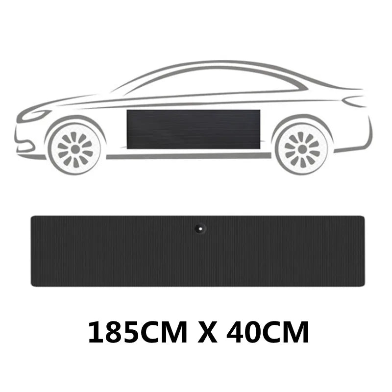 Black Car Door Protector Adhesive-Free/Magnetic Body Side Edge Guard Decorative Anti-scratch Protection Pad Stickers Multi Size