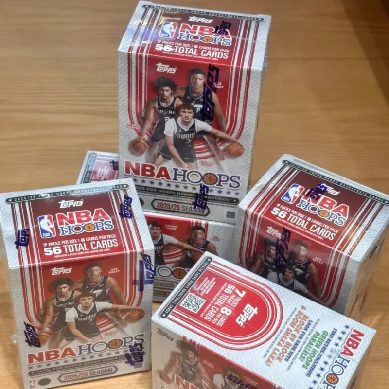 In Stock Original 2025/26 Topps Hoops NBA Basketball Series Value Edition Collectible Trading Card Collection Surprise Toy Cards
