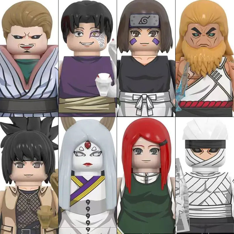 WM6152 Naruto Building Blocks Ootutuki Momoshiki Mitsuki Gaara Namikaze Minato Tobirama Action Figure Accessories For Kids