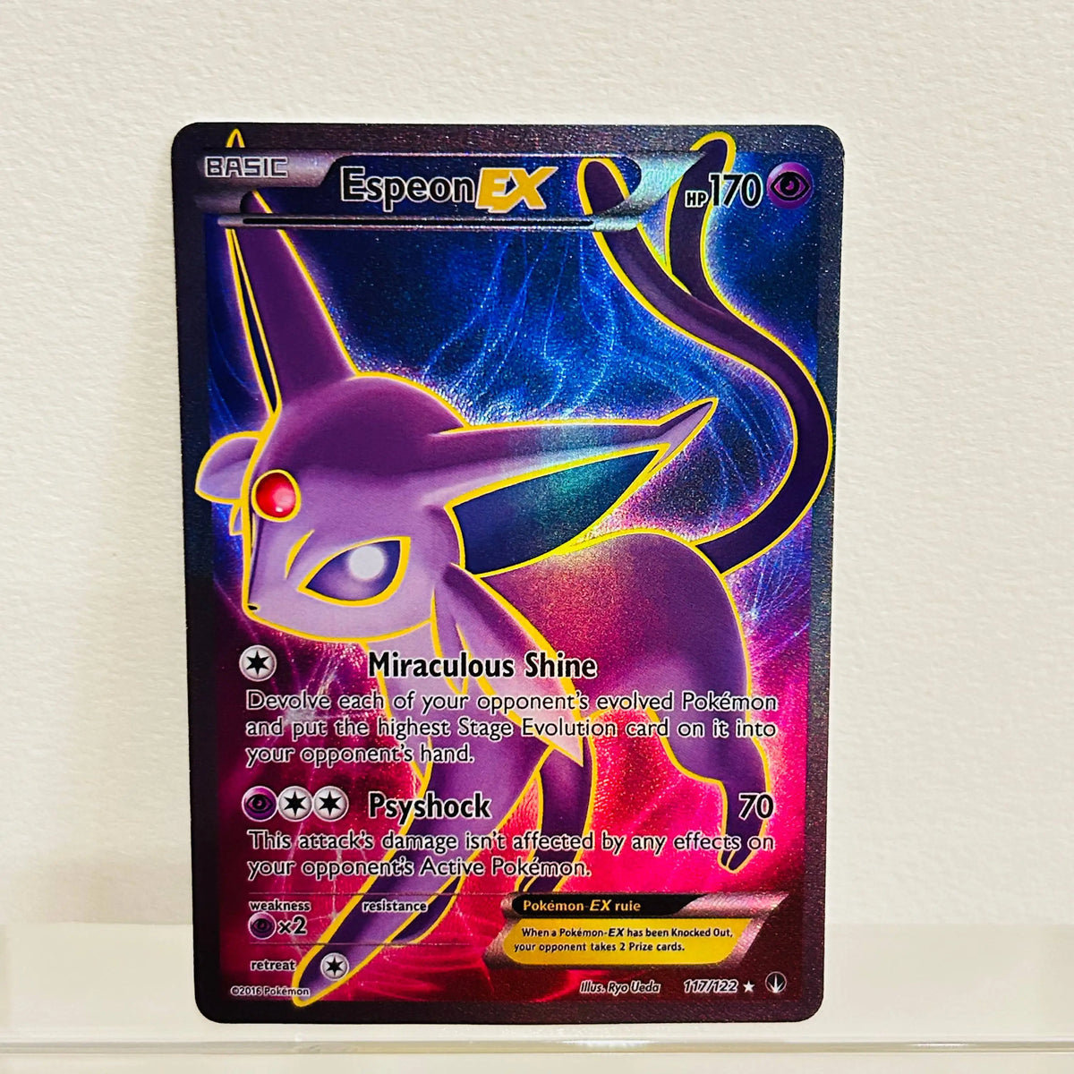 Sylveon EX RC32/RC32 English Card Holographic Foil Texture DIY Premium Anime Collection Card