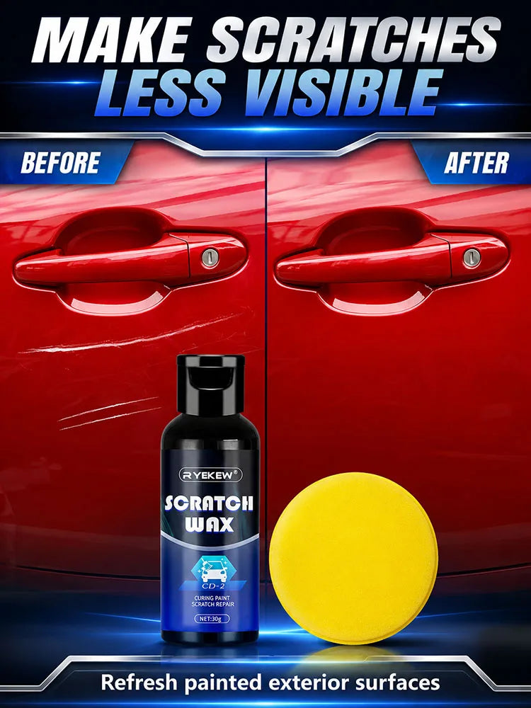 Car Scratch Remover Wax Auto Body Paint Repair Polish Swirl Mark Restorer Grinding Compound for Vehicle Detailing and Shine