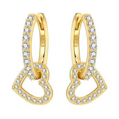 Original 925 Sterling Silver Planet Starlight Earrings Fashion 18K Gold Hoop Earring for Women Piercing Jewelry Aretes Gifts