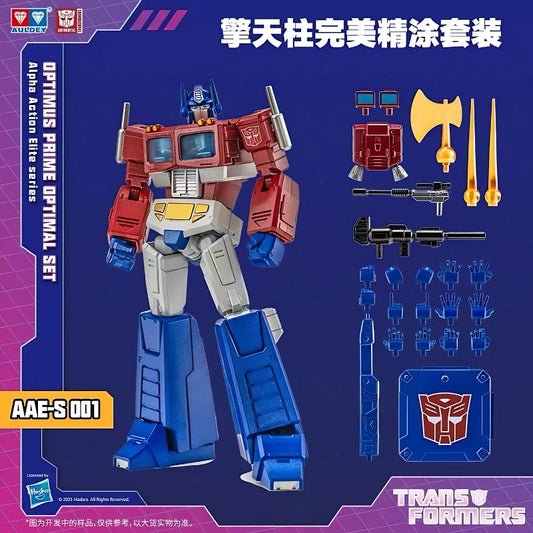 Auldey AAE Transformers G1 Optimus Prime Starscream Mirror Soundwave Premium Painted Set Movable Action Figure Model Toy Gift