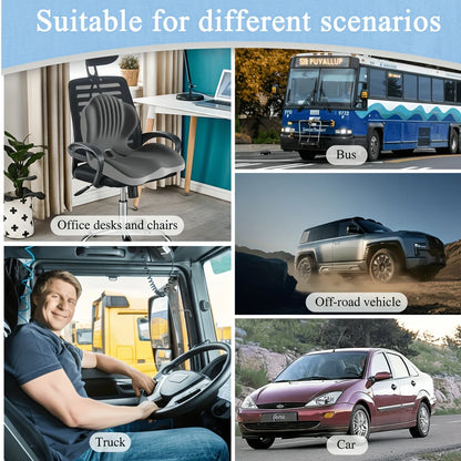 Ergonomic Memory Foam Seat Cushion For Office Car Home Back Support Pain Relief Breathable Design Desk Organizer Desktop