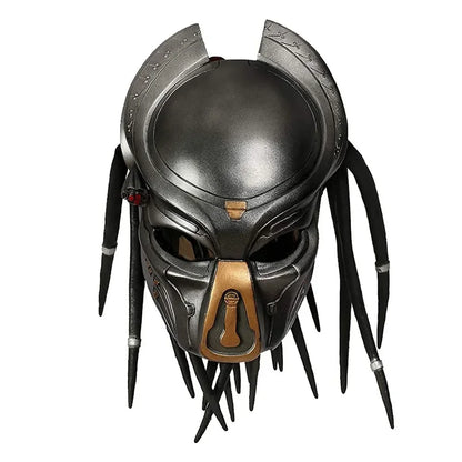 Alien Hunter Mask Iron Blood Warrior Mask Terror Latex Headset Halloween Masks Alien Monster Hunter Cosplay Masque Alien Warrior