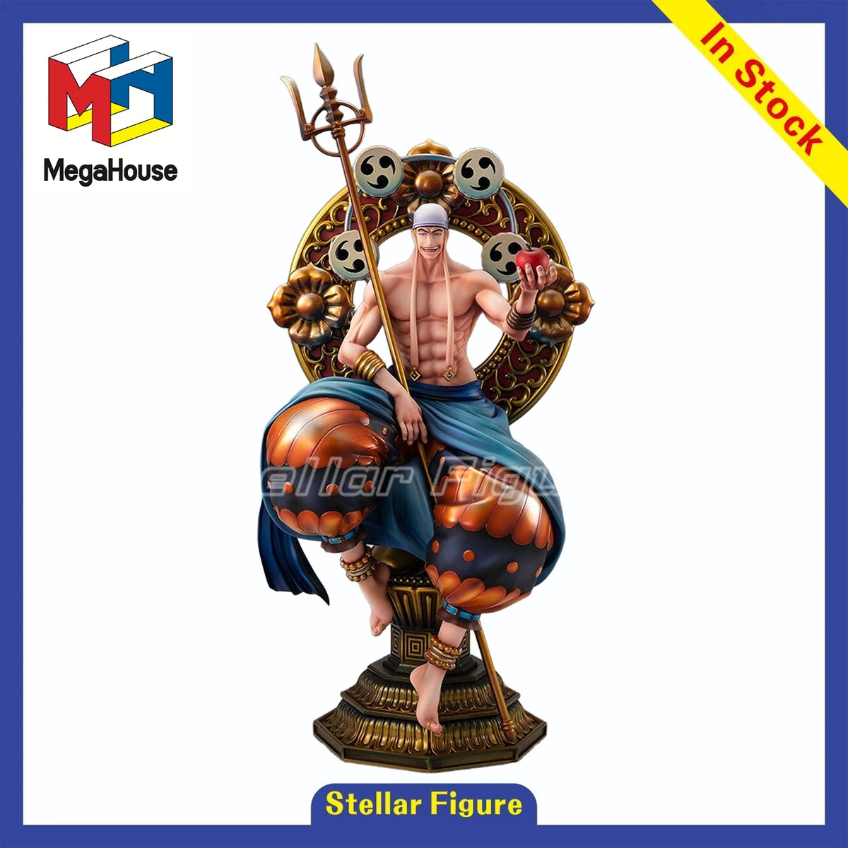 【SF】In Stock MegaHouse Portrait.Of.Pirates POP ONE PIECE Eneru Figures Gift Model Collection
