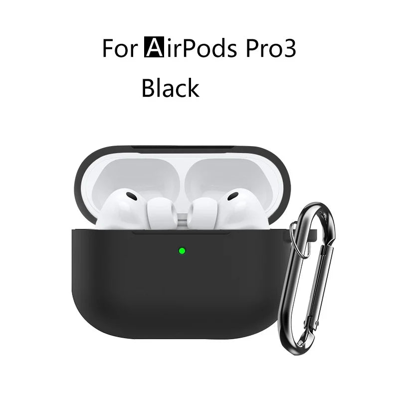 for AirPods Pro 3 Case with Cleaning Kit Soft Silicone Protective Cover for Apple AirPods Pro 3rd Generation Cases with Keychain