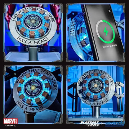 Genuine Killerbody Marvel Iron Man Alloy Base Wireless Magnetic Charger, Stable Performance, Exquisite Craftsmanship  Gift