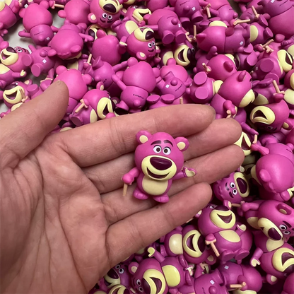 Disney original 100th Mini Figureines Bottle Toy  Princess Series Villain Series Figurine Toy Model For Kids Gifts