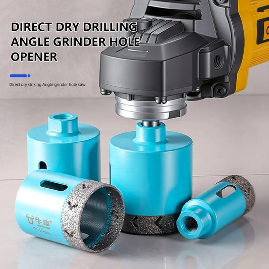 Diamond Hole Saw - 20mm-55mm M10 Shank Diamond Core Drill Bit, Dry/Wet Hole Opener, Ideal for Tile Granite Marble Glass Ceramic