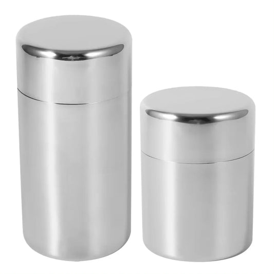 Stainless Steel Tea Leaf Tins Canister Containers Home Kitchen Canisters for Tea Coffee Sugar Storage Tins Can