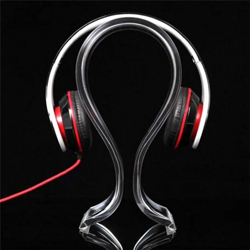 3mm Universal Acrylic Headphone Headset Earphone Stand Holder Hanger Headphone Holder Display for Earbuds Bracket Mount