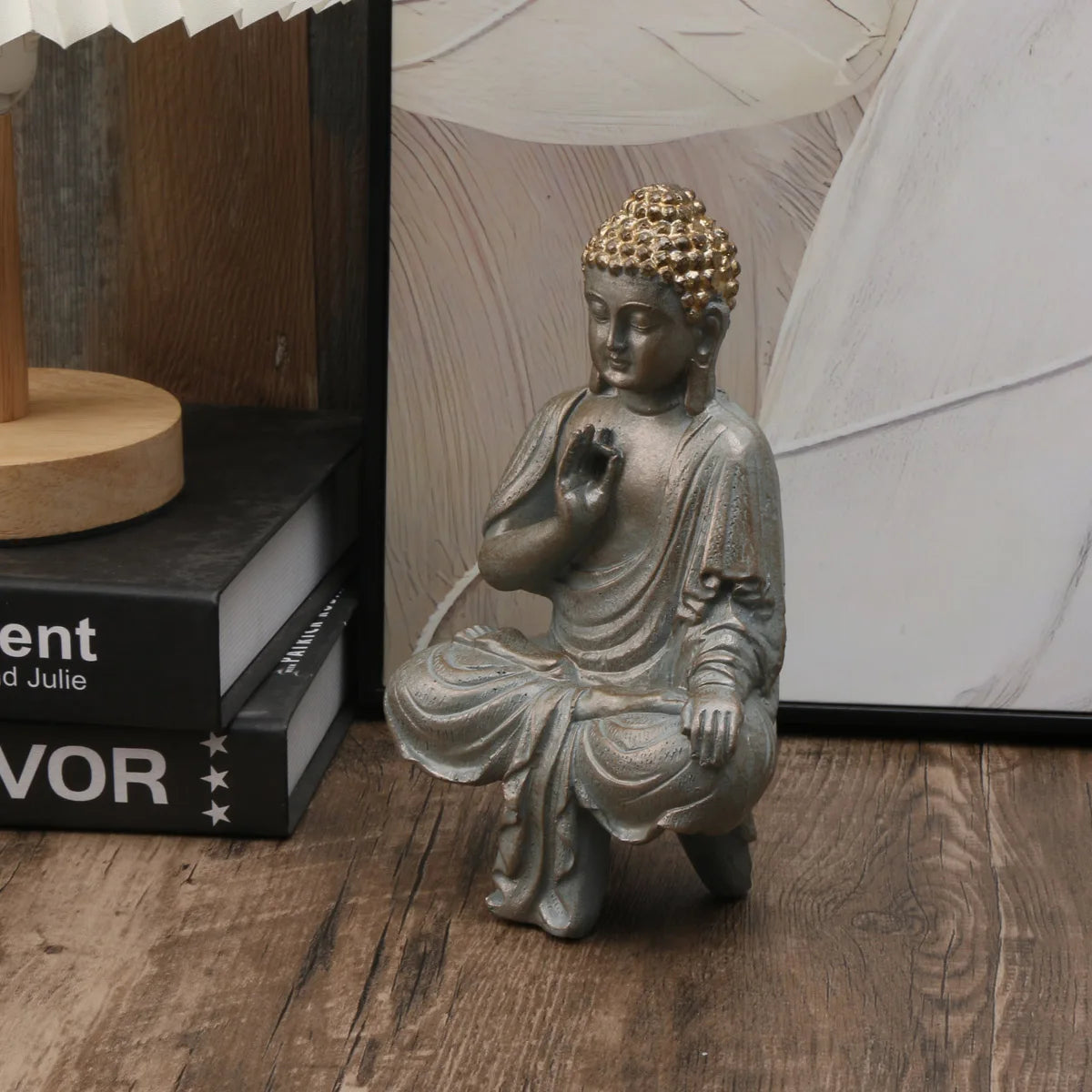 1 pcs Elegant Thai Buddha Statues & Sculptures - Enhance Home Decor with Peaceful Southeast Asian Resin Crafts; Ideal for Gifts