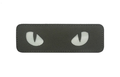 Cat Eyes Glow In Dark Patches Infrared IR Reflective Rubber Appliqued For Hats Helmet Uniform Backpack