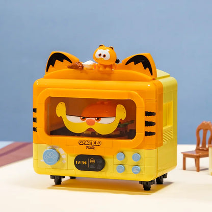 Pantasy The Garfield Home Appliance Building Blocks Food Series Cartoon Assembly Toys Models Desktop Decoration Collection Gifts
