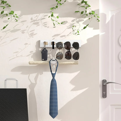 1pc Wooden Eyeglass Storage Rack Wall Mounted Eyeglass Rack Household Sunglasses Sunglasses Storage Rack Glasses Display