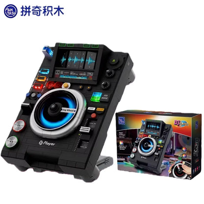 Pantasy DJ Turntables Series Building Block Kawaii Assembly Toys Collectible Models Desktop Ornaments Holiday Gifts