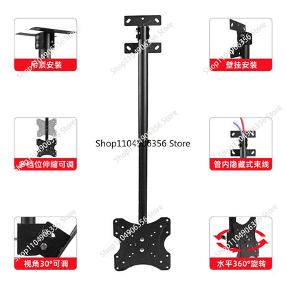 for 14-42 inch multi-functional LCD TV hanger ceiling ceiling bracket rotatable TV hoisting bracket
