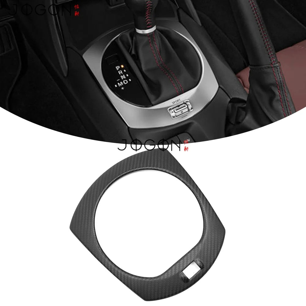 DRY Carbon Car Interior Gear Shift Panel Center Console Decorative Cover Trim Accessories For Mazda MX-5 MX5 Miata ND 2016-2023