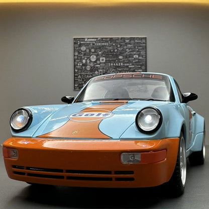 1:24 Porsche 964 Carrera RS 911 Alloy Car Diecasts &Toy Vehicles Car Model Sound and Light Pull Back Car Toys For Kids Gifts