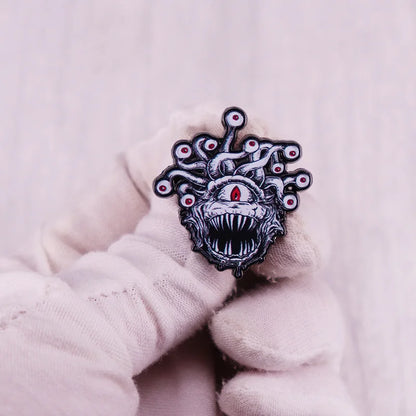 Beholder Monster Brooch RPG Games Badge