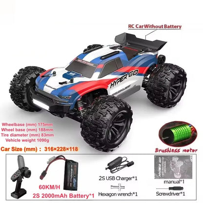 90KM/H Brushless RC Car 4WD Big Electric High Speed Off-Road Climbing Remote Control Drift Car Vehical Truck RC Racing Car Toys