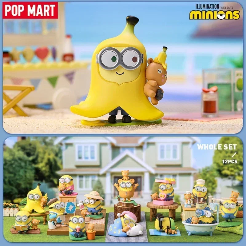 POP MART Minions: Rise of Gru Better Together Series Genuine Blind Box Mystery Box Guess Bag Toys Doll Cute Anime Figure Desktop