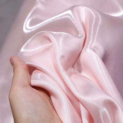 Liquid Water Light Reflective Fabric Per Meter for Clothes Wedding Dresses DIY Sewing Fashion Plain Silky Smooth Cloth Pink Blue