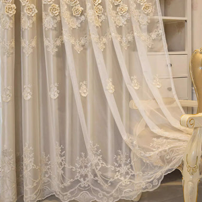 1pc European Style Dual-Layer Blackout Curtain, Top Eyelet Design,for Living Room and Bedroom, All-Season Elegant Home Decor