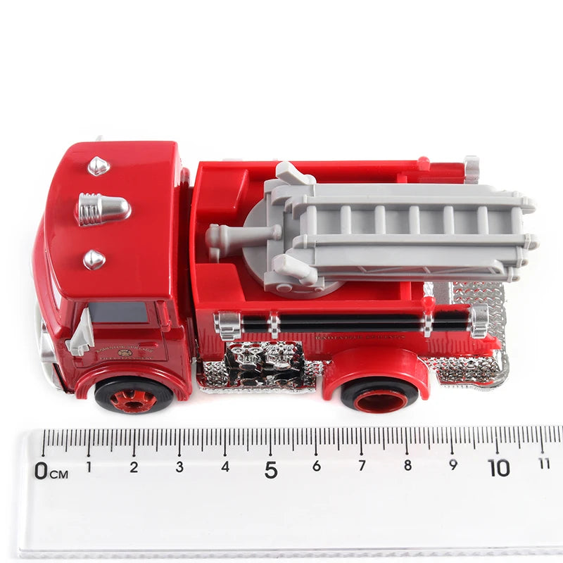 Pixar Cars 3 Lightning McQueen Jackson Storm Anime Cartoon Characters Alloy Diecast Model Toy Cars Fire Engine Children's Gifts