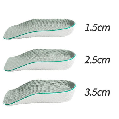 3.5CM Invisible Height Increasing Insoles Half Sole Heighten Sports Shoe Pad Inserts Men Women Orthopedic Arch Support Insole
