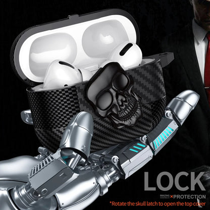 Magnetic Headphone Case with Hook, Durable Protective Cover, Thug Skull Series For Airpods Pro 3 2 1 and Airpods 4