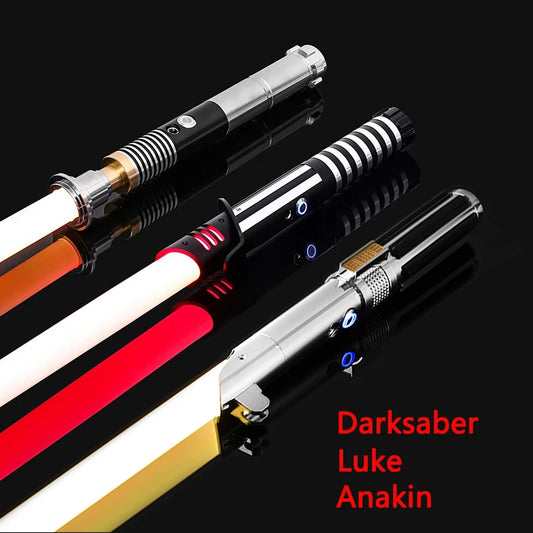 Luke RGB Lightsaber Sword Metal Flashing Rave Cosplay Toys Soundfonts Force FX FOC Blaster Toy  Espada Sabre De Luz