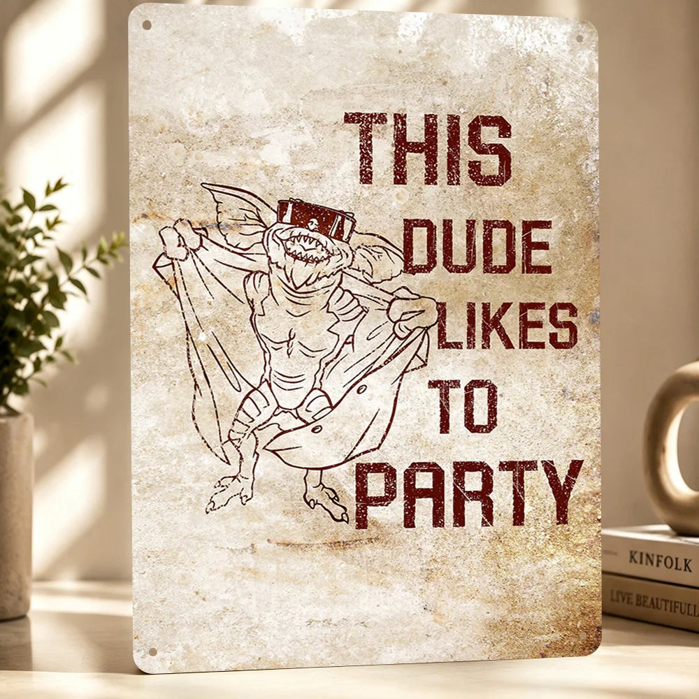 Gremlins Aluminum Posters Customized Metal Tin Sign Vintage Premium Dramatic Screen Scene Wall Art For Film Fans And Theaters