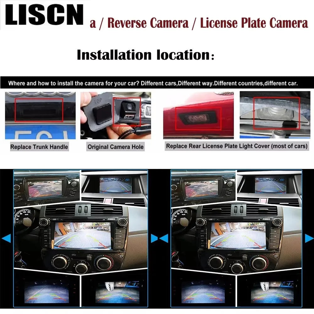 CCD Night Vision For Porsche Cayenne 2011-2022 Rear View Camera License Plat Reverse Backup Camera
