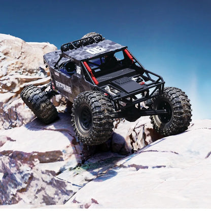 YK4061 1/6 4WD Performance RC Crawler Low Center of Gravity Electric Off‑Road Rock Crawler Remote Control Hobby Car for Adults