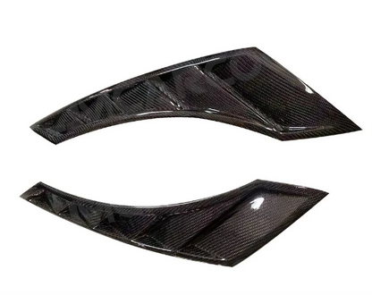 Dry Carbon Fiber For Nissan GTR R35 350Z 370Z Z33 Z34 2008-2017 Front Side Air Vent Trim Spoiler Canards Side Fender Body Kits