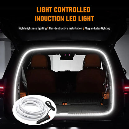 Multi-Color Car Trunk Light - Waterproof LED Atmosphere Lamp - Plug & Play via Cigarette Lighter - Interior Styling Upgrade