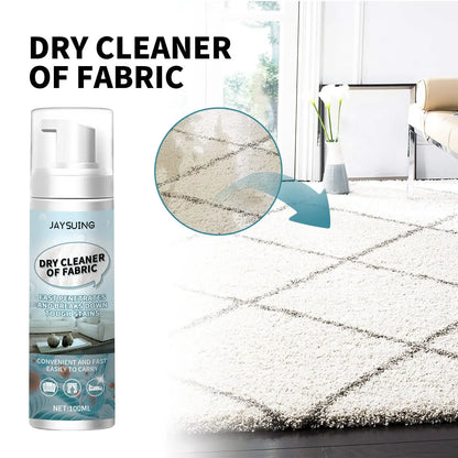 Jaysuing 100ml Fabric Foam Cleaner Furniture Stain Remover Sofa Cloth Carpet Curtain Stubborn Stains Cleaning Dry Cleaning Spray