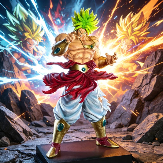 CK&Jt Statue Dragon Ball Z Broly Figure Ssj3 Broly Super Saiyan PVC Action Figures 28cm/11.02inch Collection Mode Toys Gifts