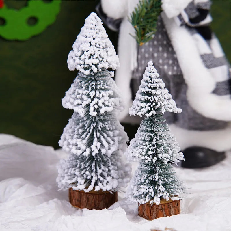 15/20/25/30CM Snow White Merry Christmas Decoration Christmas Tree Pine Ornament for Home Decor Party New Year Gift 2026 Navidad
